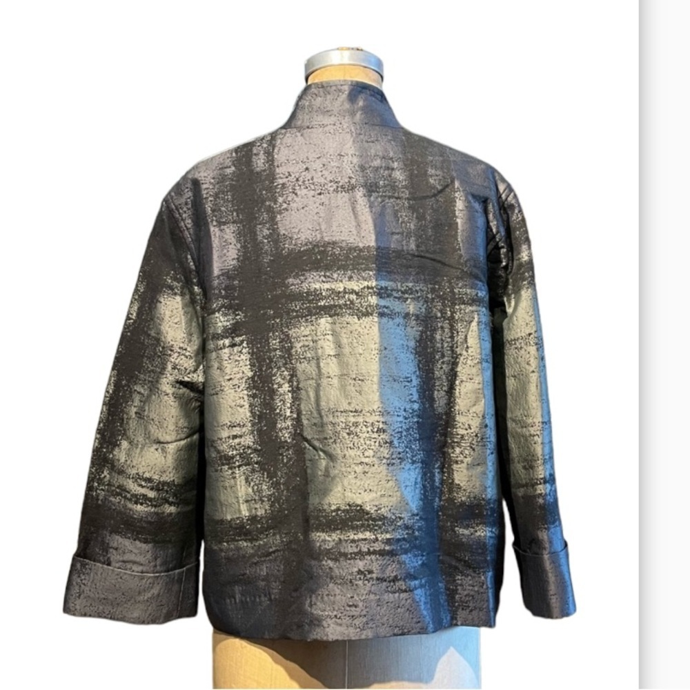 Caroline Rose Women’s Abstract Brushstroke Avant Garde Boxy Fit Jacket Large - Picture 5 of 6